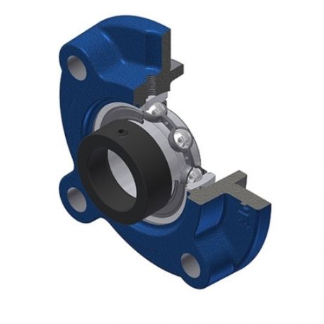 Palier USFC203 applique 4 trous - Ø17 - SNR