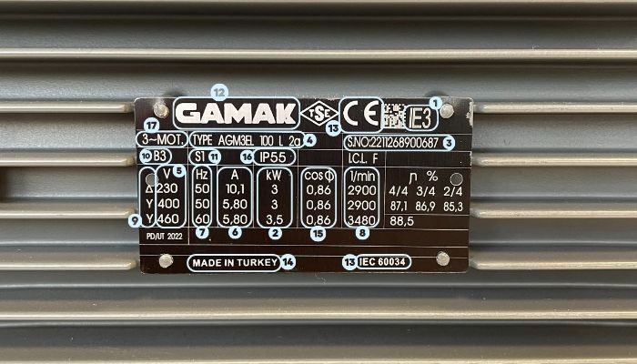 Plaque signalétique moteur : Comprendre les informations indiquées sur votre moteur électrique